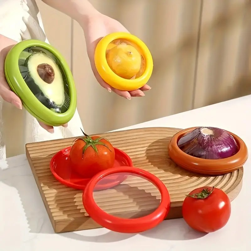 SET X 4 RECIPIENTES PARA ALMACENAR FRUTAS Y VERDURAS