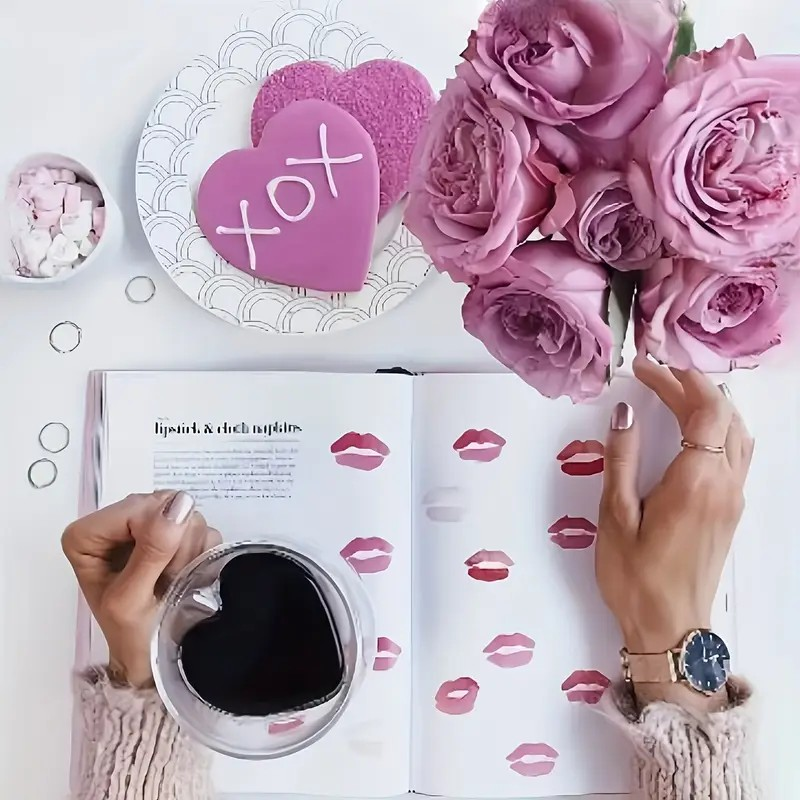 SET DE DOS TAZAS DE CORAZÓN DOBLE PARED