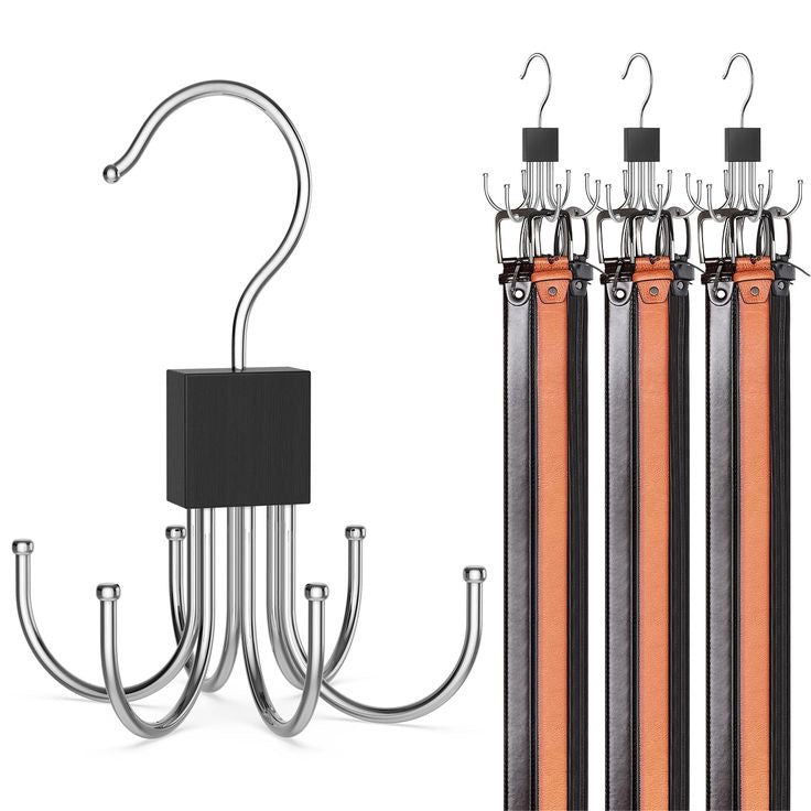 SET DE 4 GANCHOS GIRATORIOS PARA CLOSET