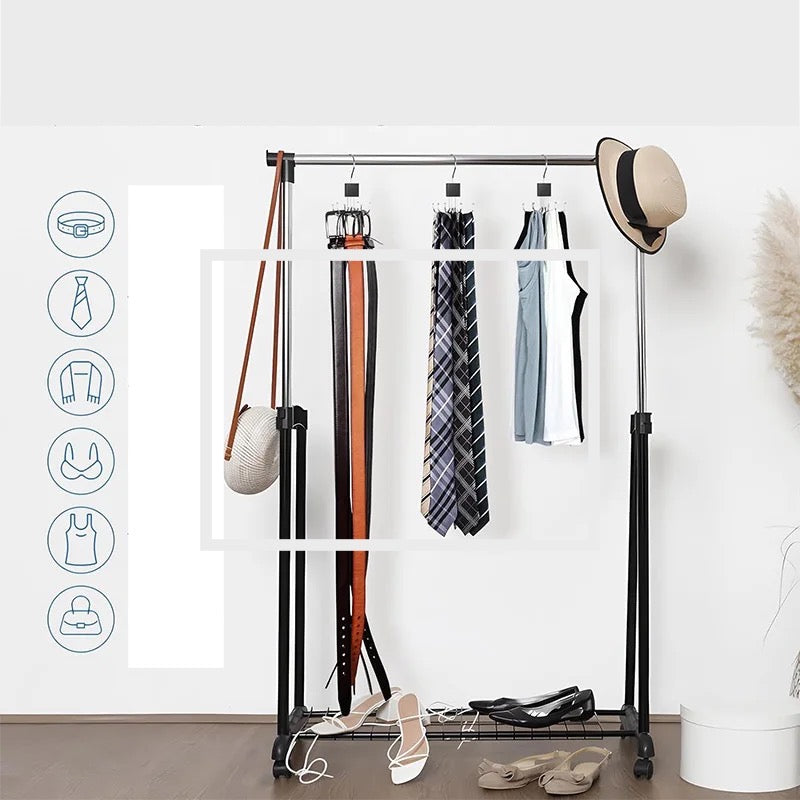 SET DE 4 GANCHOS GIRATORIOS PARA CLOSET