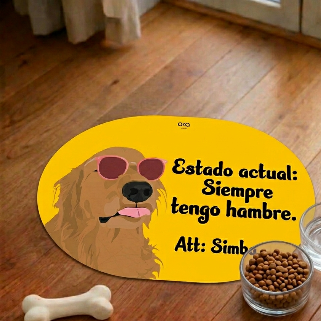 TAPETE DE COMIDA PARA PERROS "ESTADO ACTUAL"