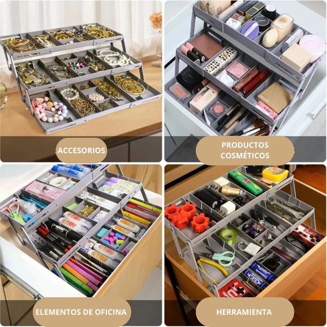 ORGANIZADOR EXPANDIBLE DE TRES NIVELES