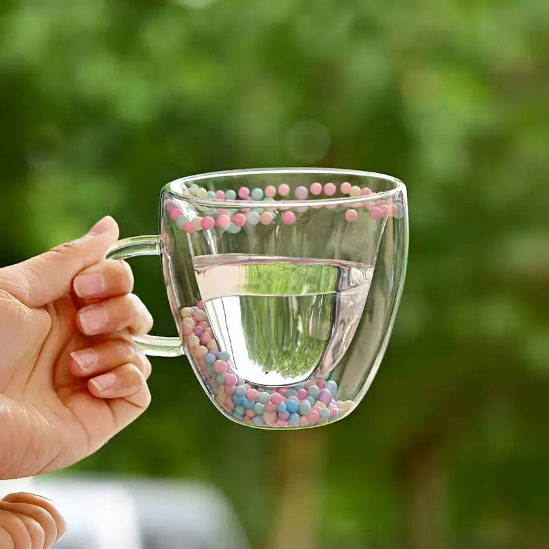 SET DE DOS TAZAS DE CORAZÓN DOBLE PARED