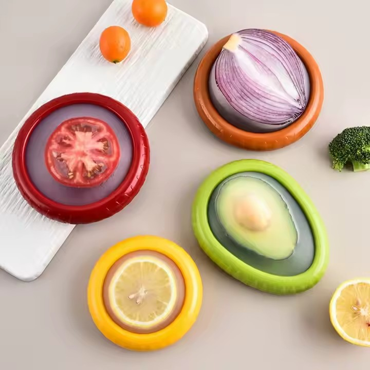 SET X 4 RECIPIENTES PARA ALMACENAR FRUTAS Y VERDURAS