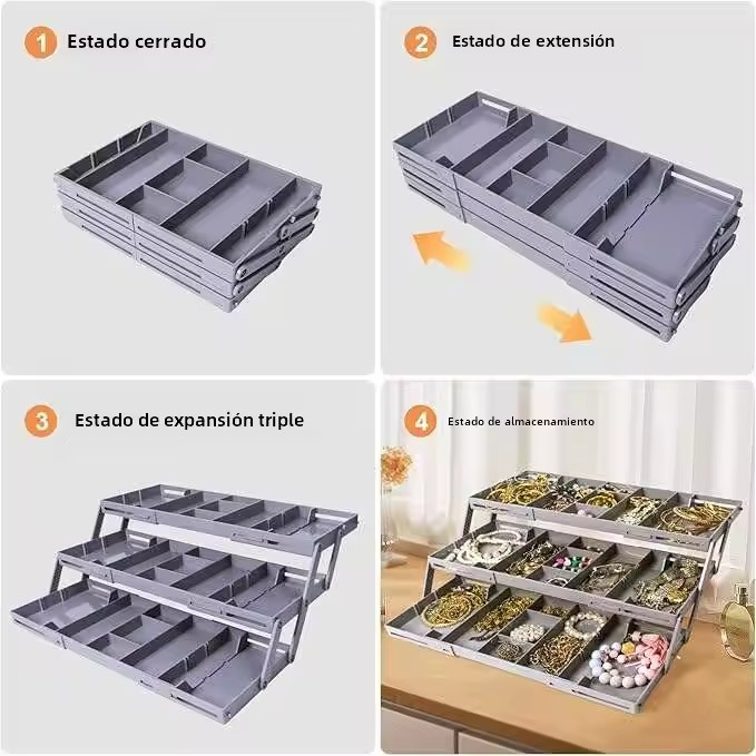 ORGANIZADOR EXPANDIBLE DE TRES NIVELES