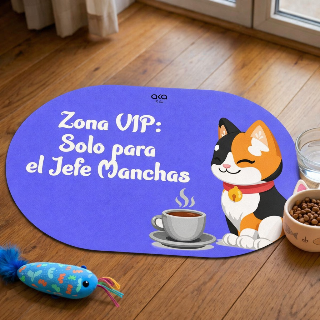 TAPETE DE COMIDA PARA GATOS "ZONA VIP"