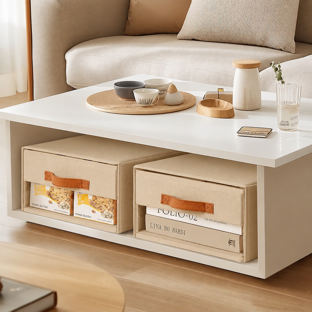 ORGANIZADOR EXTRAÍBLE CON TAPA-TIPO CAJÓN