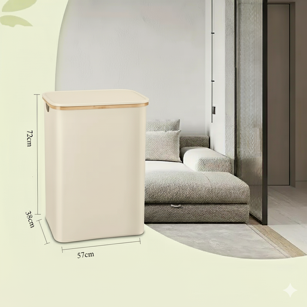 MODERNA CESTA DE LAVANDERÍA CON TAPA
