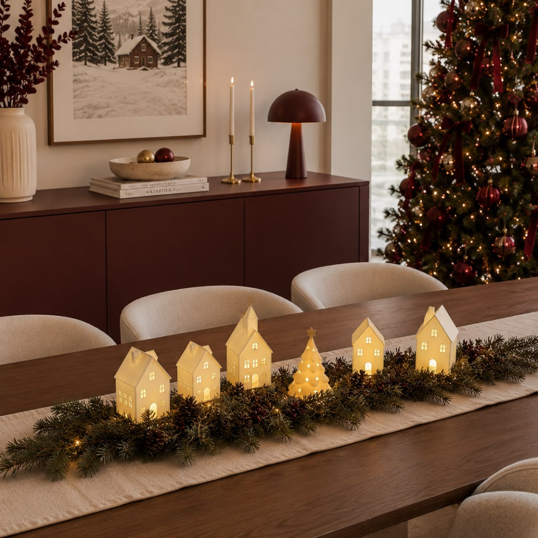 🏡 VILLA NAVIDEÑA DECORATIVA CON LUZ LED – EDICIÓN DE LANZAMIENTO🎄✨