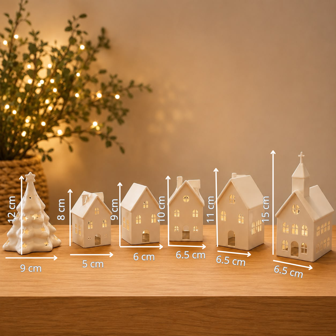 🏡 VILLA NAVIDEÑA DECORATIVA CON LUZ LED – EDICIÓN DE LANZAMIENTO🎄✨