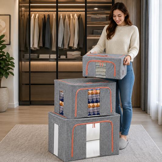 PACK DE 3 CAJAS DE ALMACENAMIENTO S, L, XXL