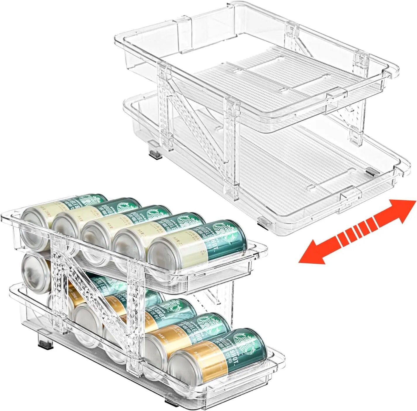 DISPENSADOR EXPANDIBLE DE LATAS Y BOTELLAS